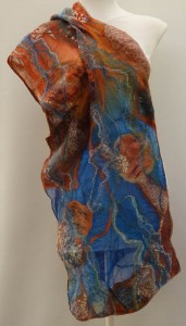 After rain, the desert blooms (wrap/stole)                                                              